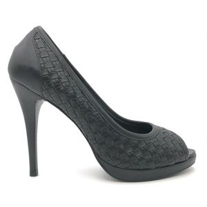 Donald J Pliner Vone Woven Peep Toe Pumps